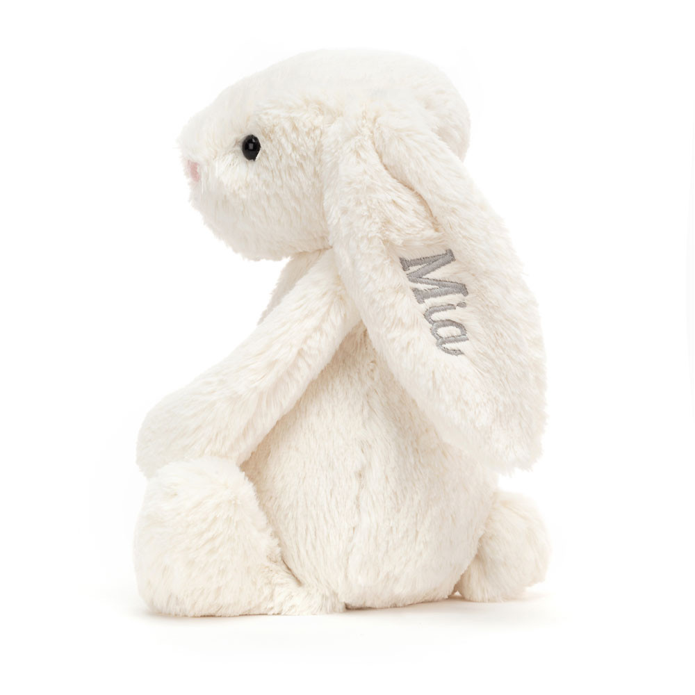 Personalised Bashful Cream Bunny Medium - Image 2