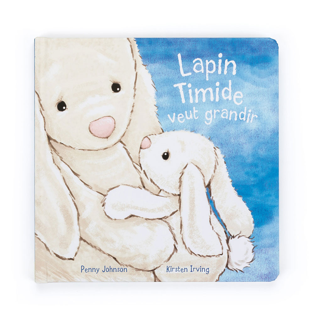 Lapin Timide Veut Grandir Livre and Bashful Cream Bunny Medium - Image 2