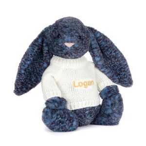 Hopscone Luxe Bunny with Personalised Cream Jumper